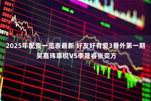 2025年配资一览表最新 好友好有爱3番外第一期 吴嘉玮辜锐VS李晟睿张奕方